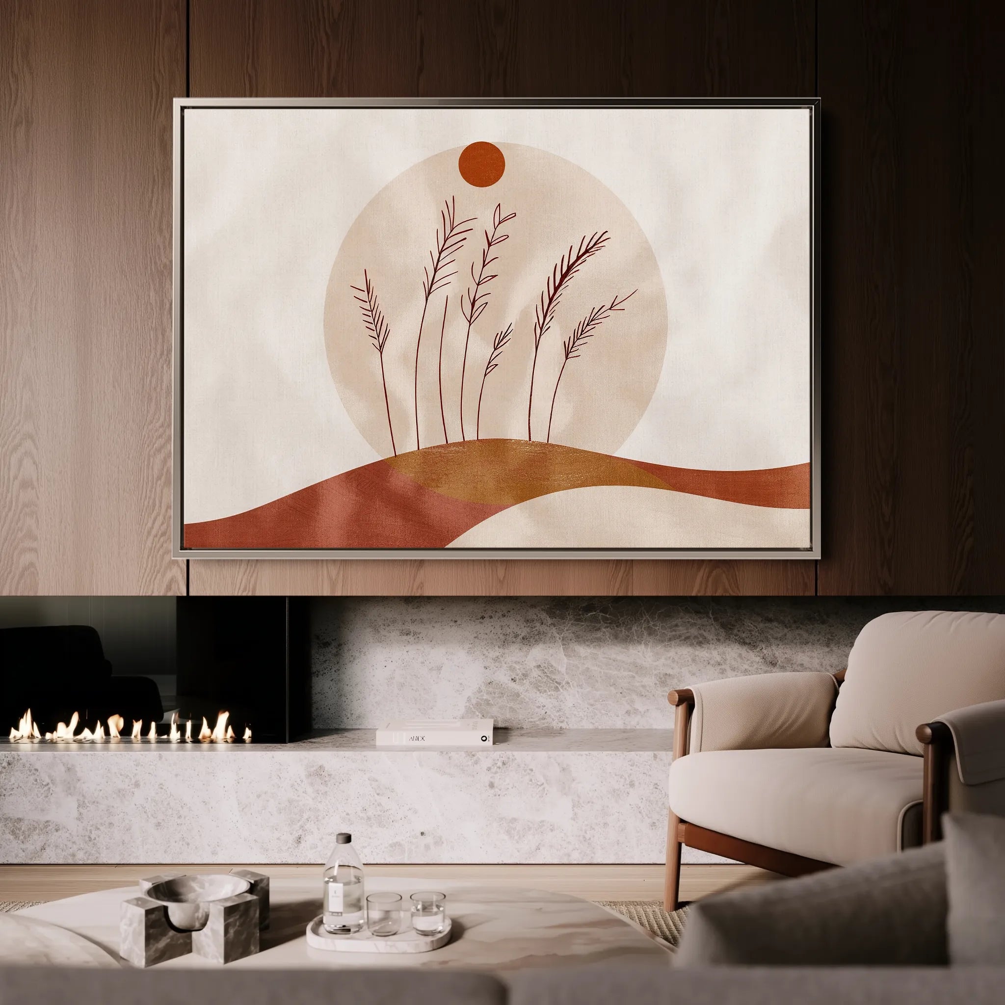 Boho 056 Canvas Art 18" x 24" / 45 x 60 cm / Black