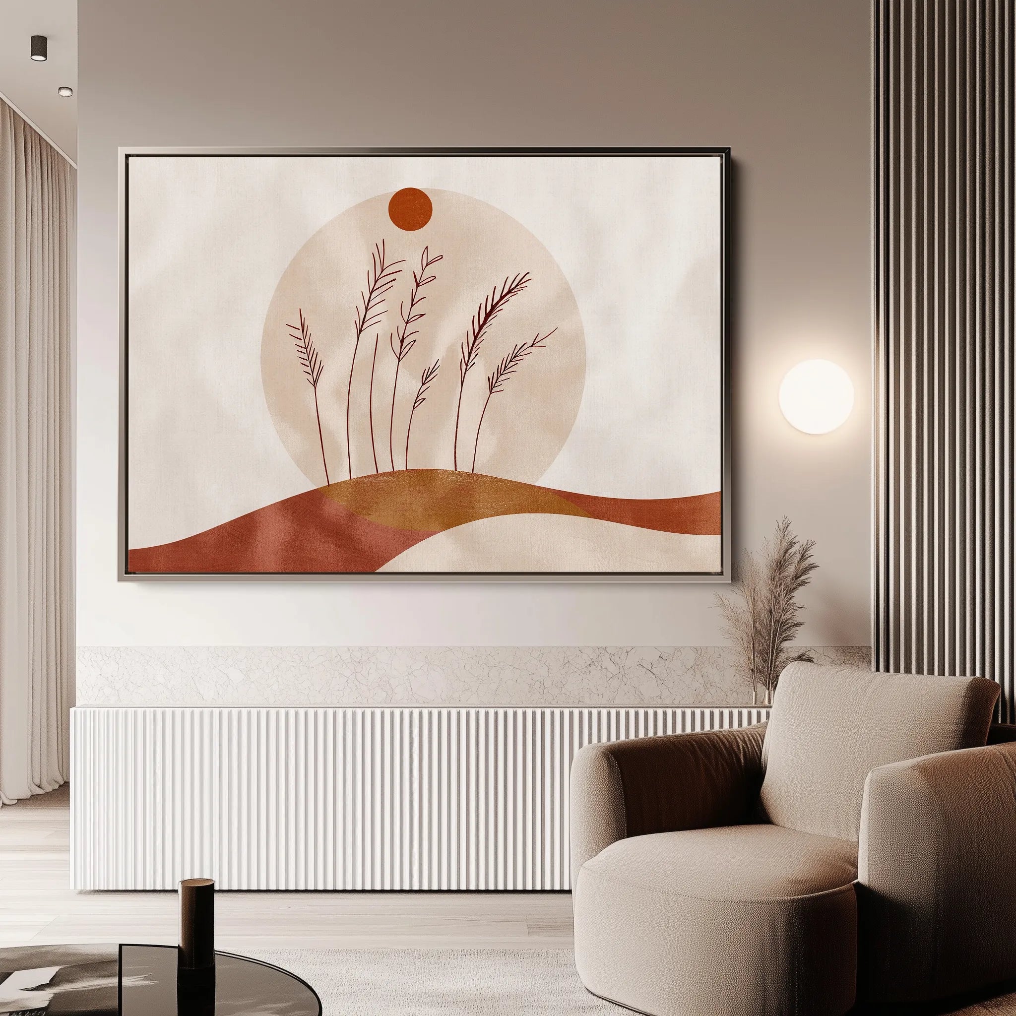 Boho 056 Canvas Art 18" x 24" / 45 x 60 cm / Black