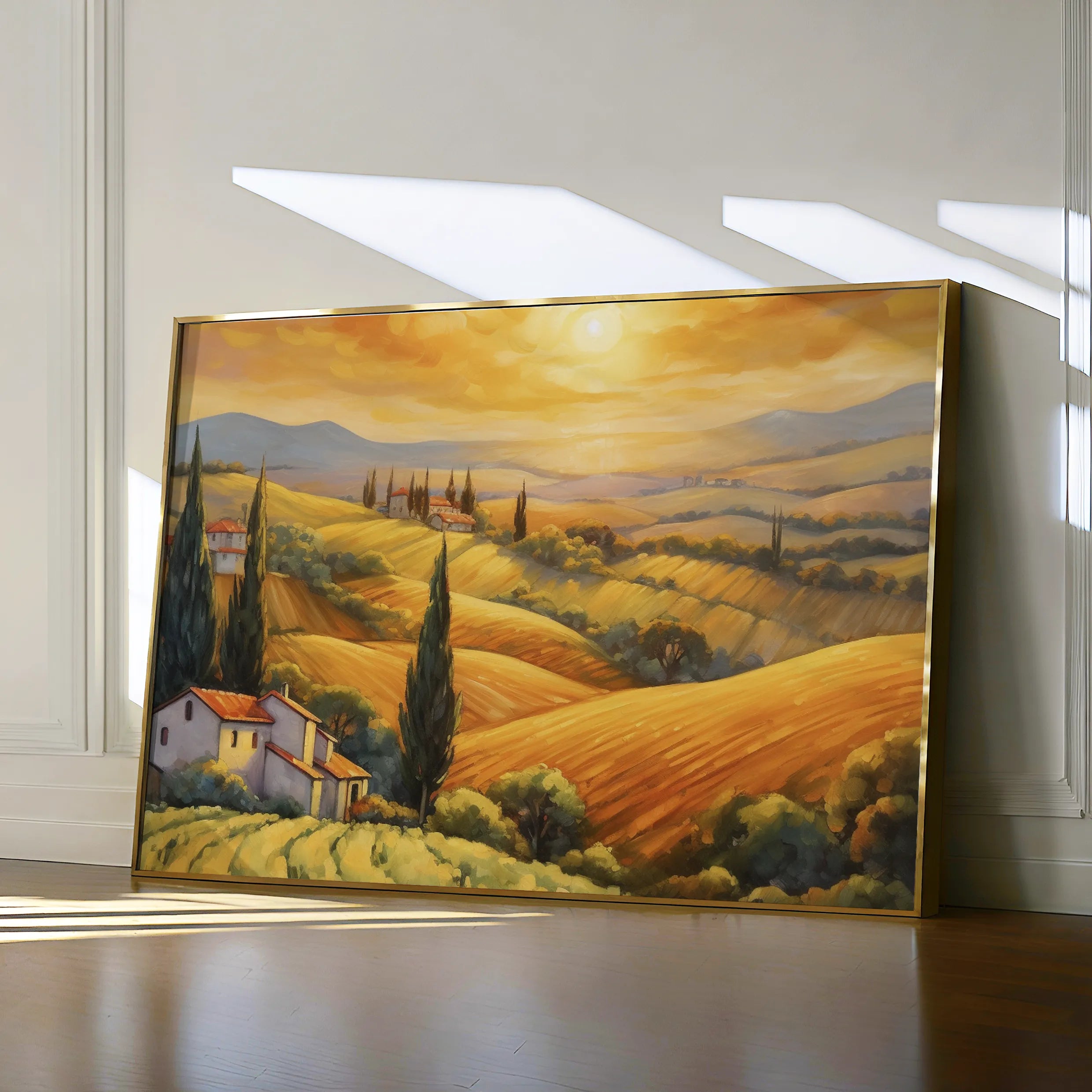 Landscape 056 Canvas Art 18" x 24" / 45 x 60 cm / Black