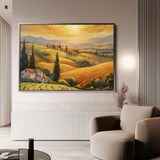 Landscape 056 Canvas Art 18" x 24" / 45 x 60 cm / Black