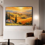Landscape 056 Canvas Art 60 x 40 cm / Black