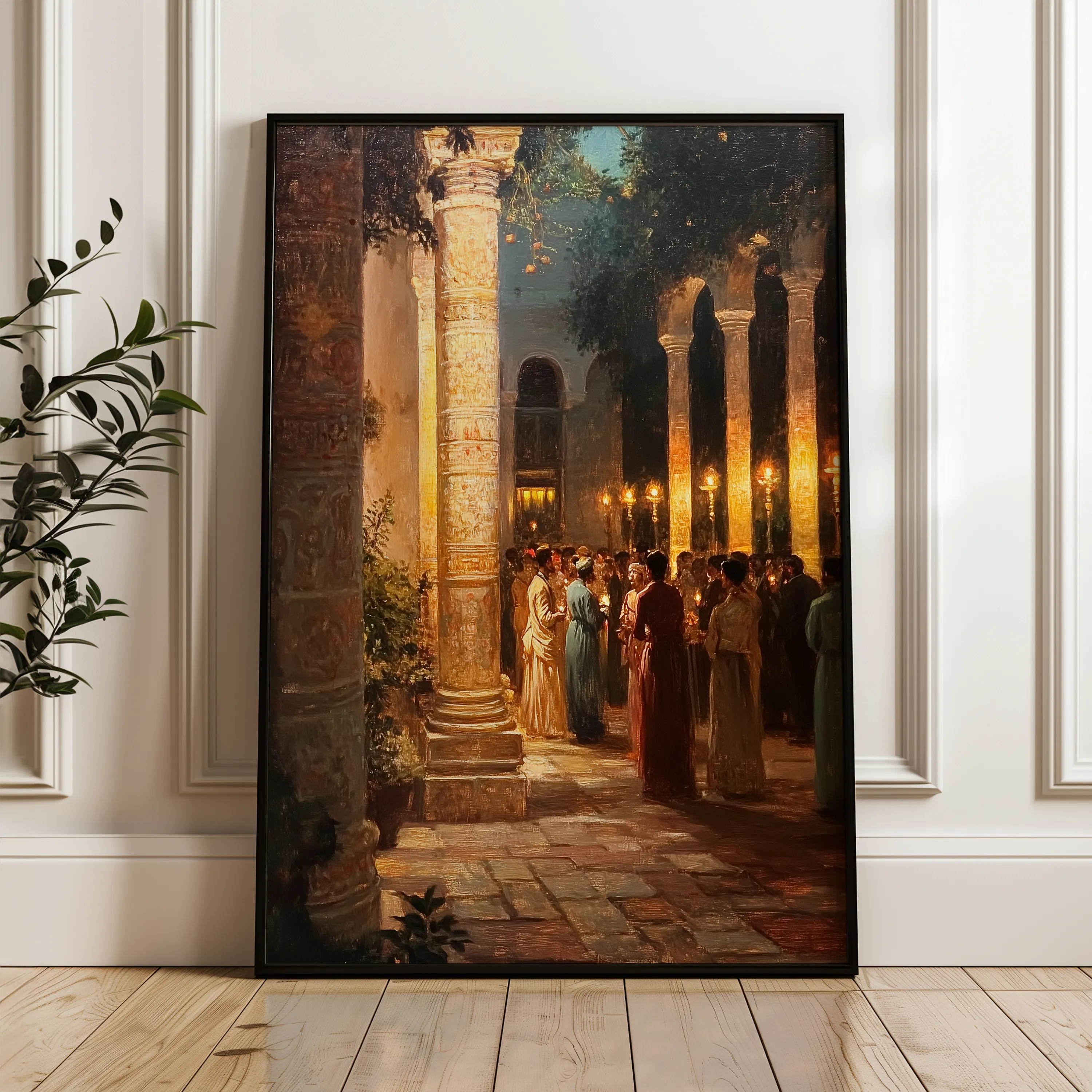 Orientalist 056 Canvas Art 18" x 24" / 45 x 60 cm / Black