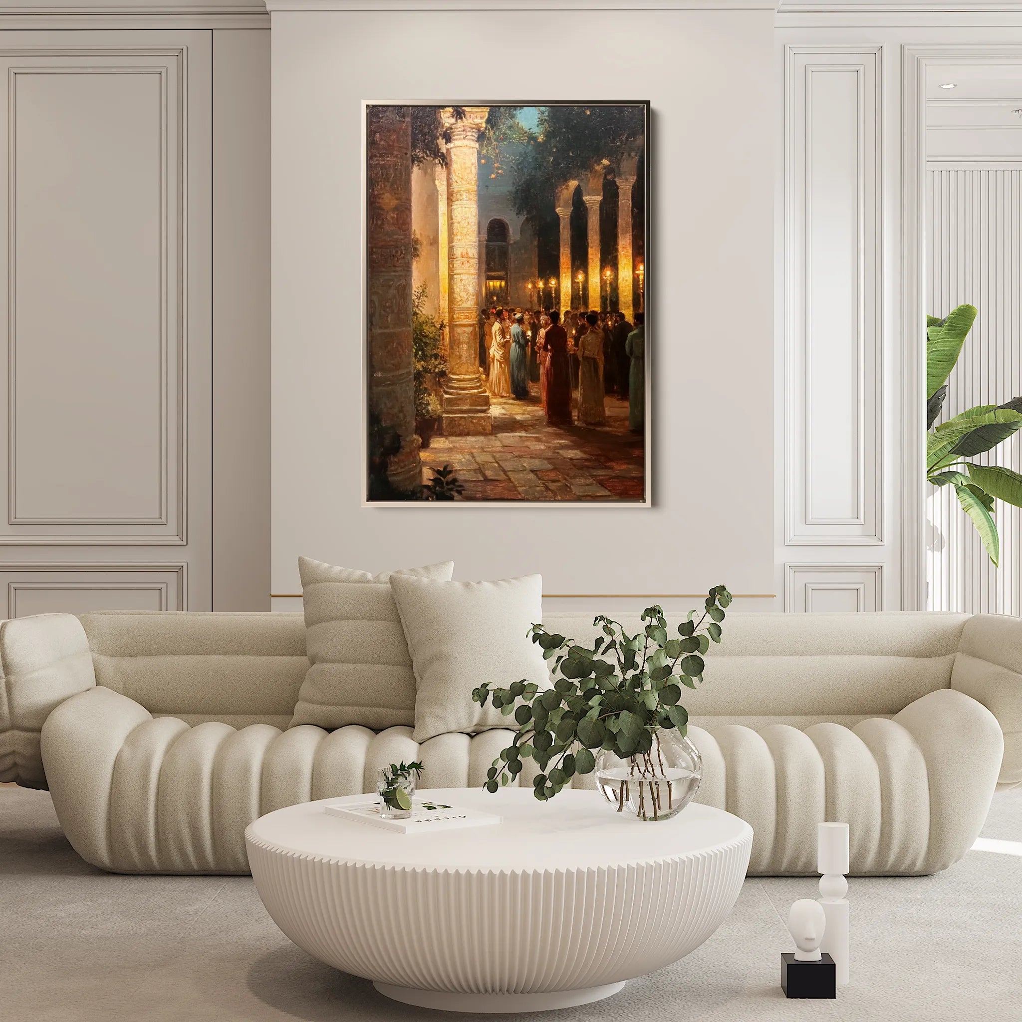 Orientalist 056 Canvas Art 18" x 24" / 45 x 60 cm / Black