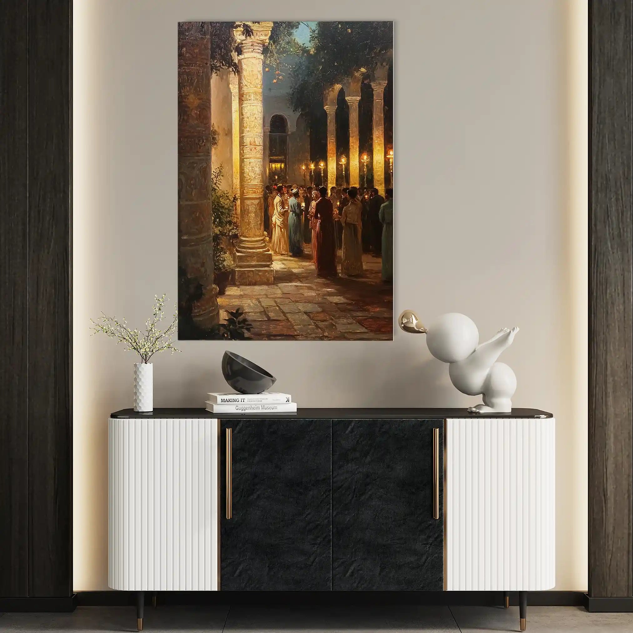 Orientalist 056 Canvas Art 60 x 40 cm / Black