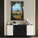 Palestine 056 Canvas Art 60 x 40 cm / Black