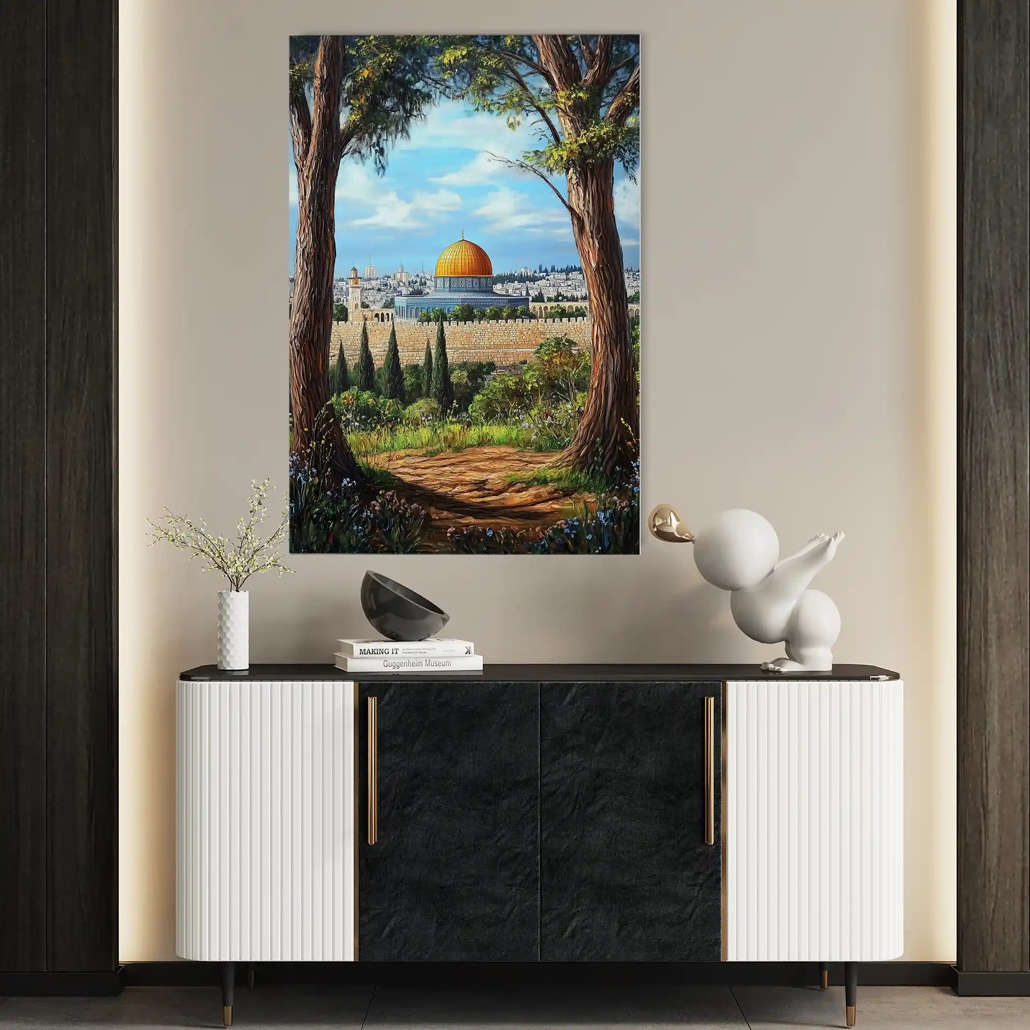 Palestine 056 Canvas Art 60 x 40 cm / Black