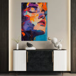 Portrait 056 Canvas Art 60 x 40 cm / Black