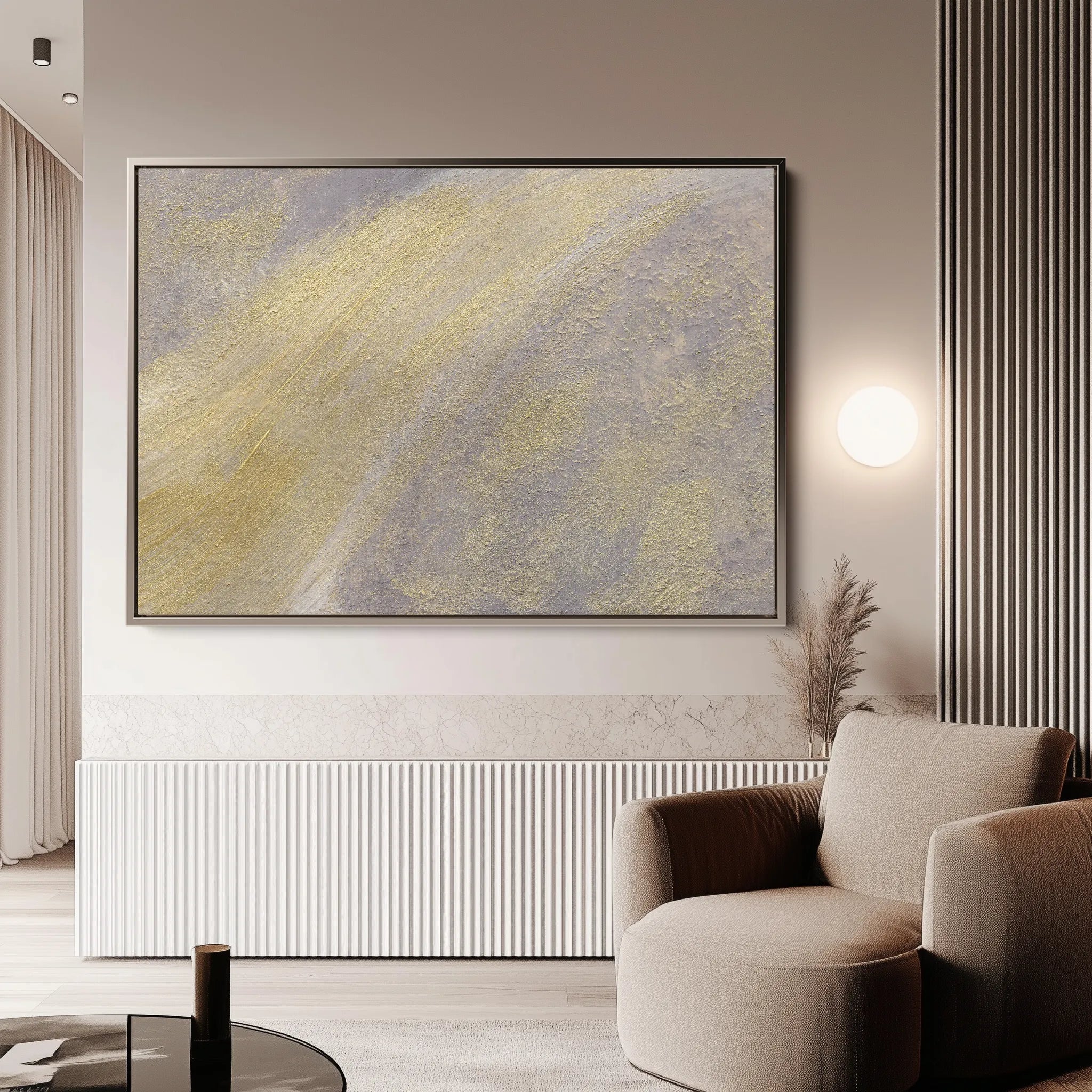 Abstract 057 Canvas Art 18" x 24" / 45 x 60 cm / Black