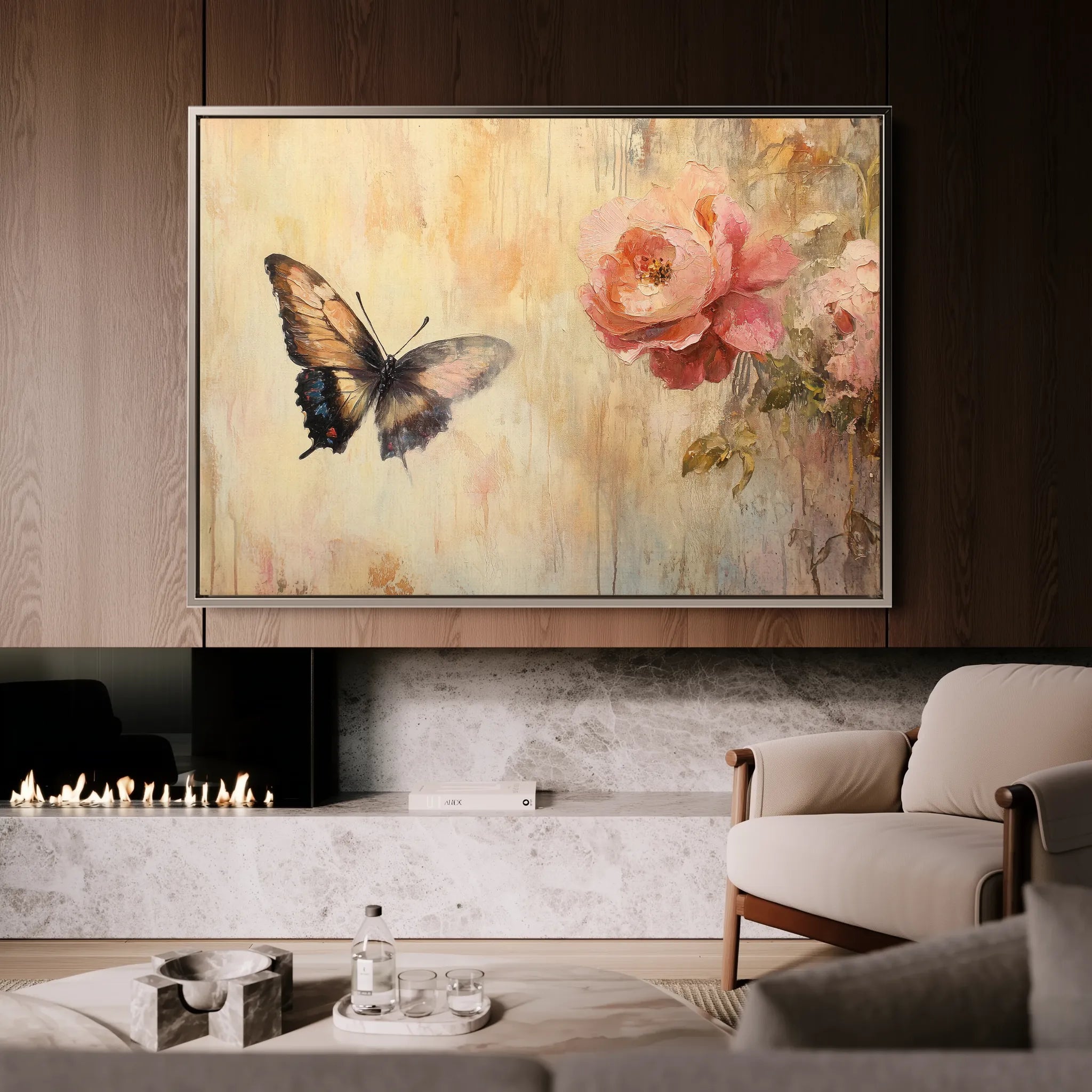 Animals 057 Canvas Art 18" x 24" / 45 x 60 cm / Black