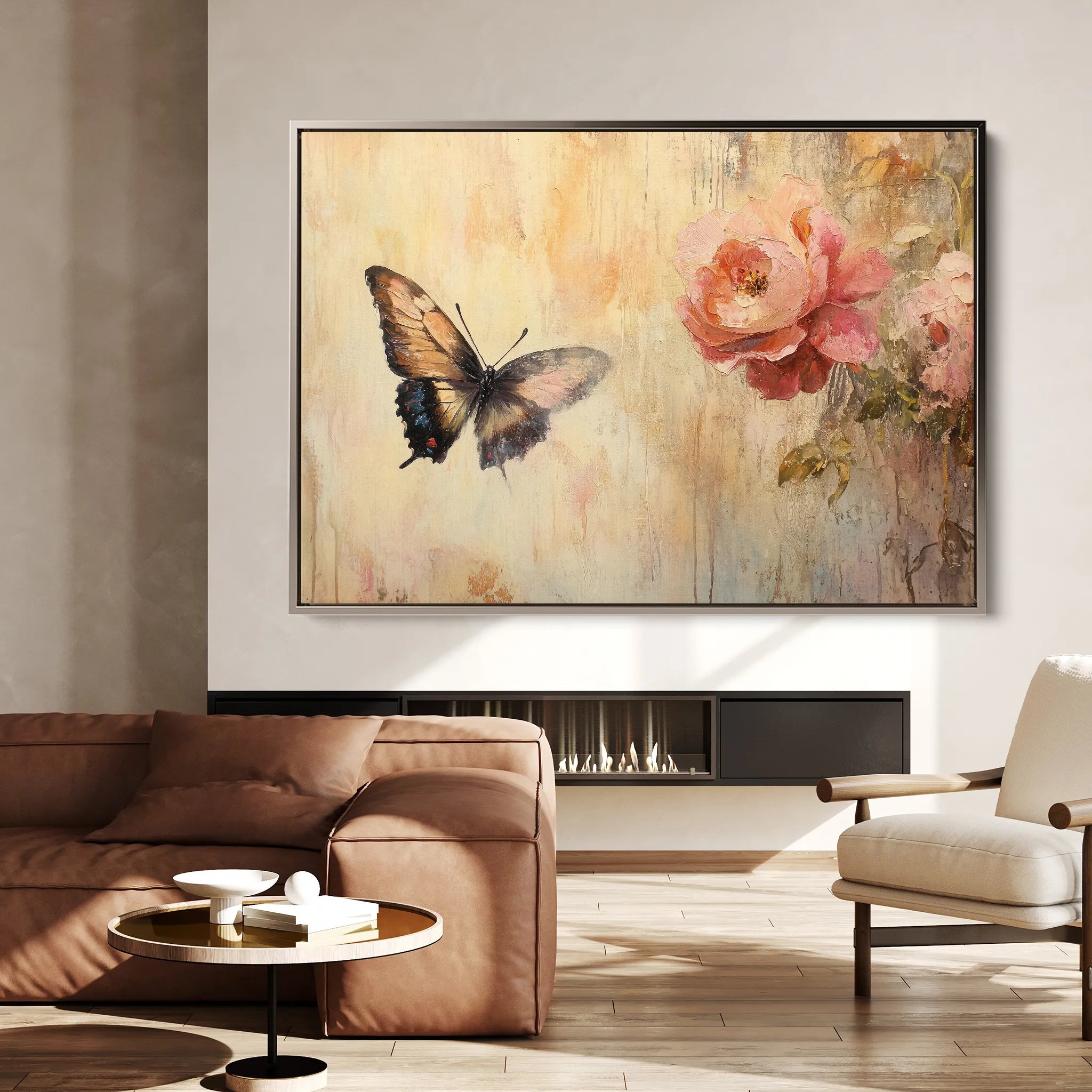 Animals 057 Canvas Art 18" x 24" / 45 x 60 cm / Black