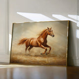 Horses 057 Canvas Art 18" x 24" / 45 x 60 cm / Black