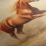 Horses 057 Canvas Art 60 x 40 cm / Black
