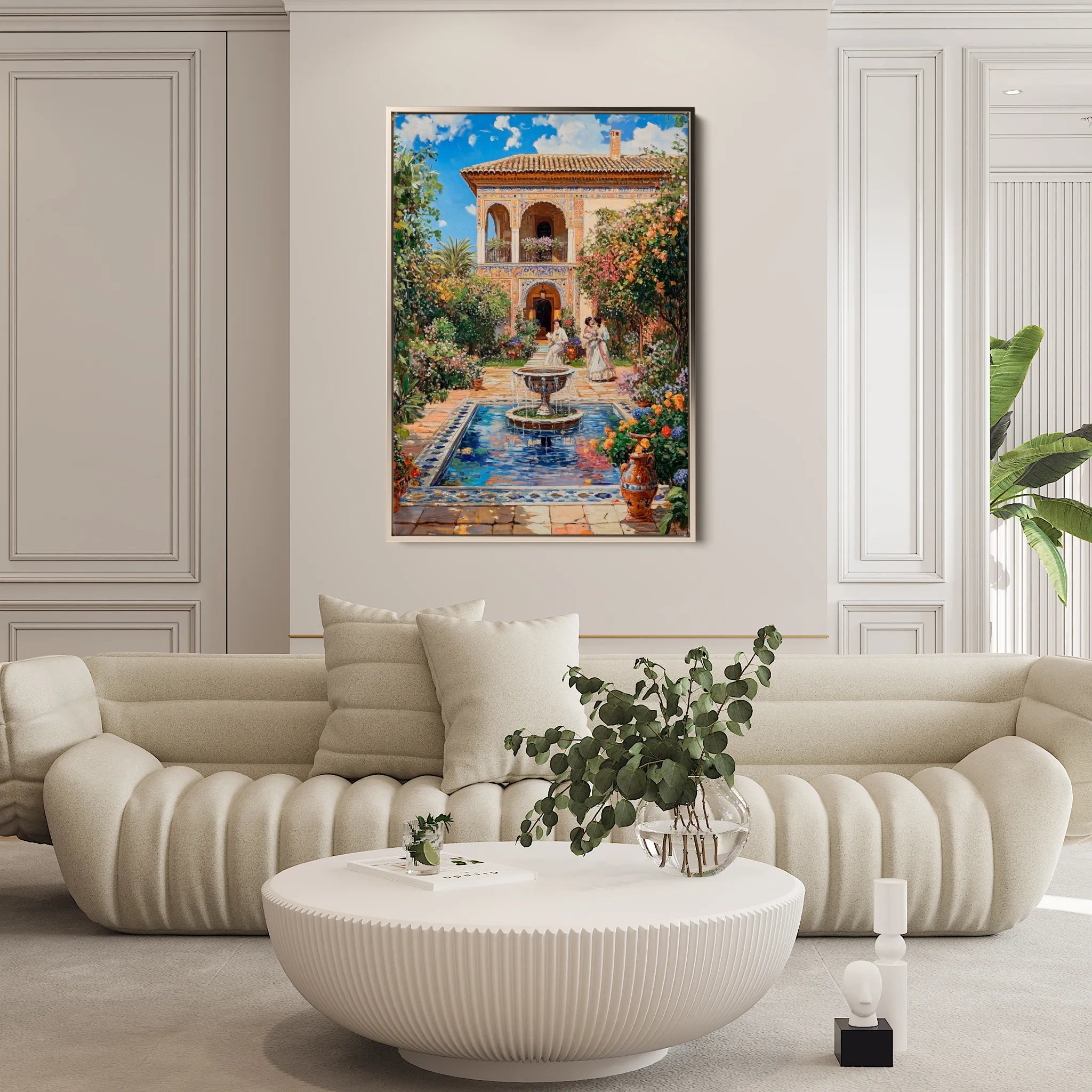 Orientalist 057 Canvas Art 18" x 24" / 45 x 60 cm / Black