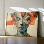 Portrait 057 Canvas Art 18" x 24" / 45 x 60 cm / Black