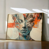 Portrait 057 Canvas Art 18" x 24" / 45 x 60 cm / Black