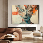 Portrait 057 Canvas Art 18" x 24" / 45 x 60 cm / Black