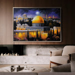 Palestine 057 Canvas Art 60 x 40 cm / Black