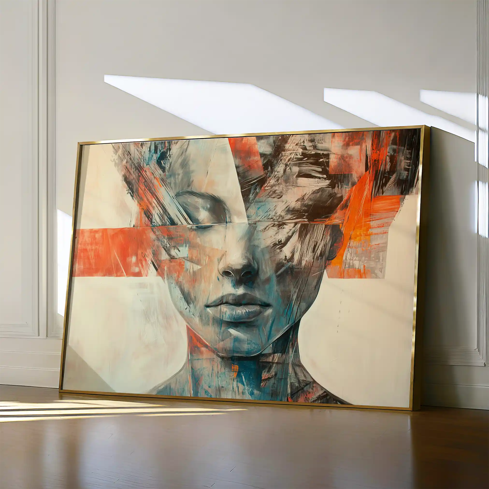 Portrait 057 Canvas Art 60 x 40 cm / Black