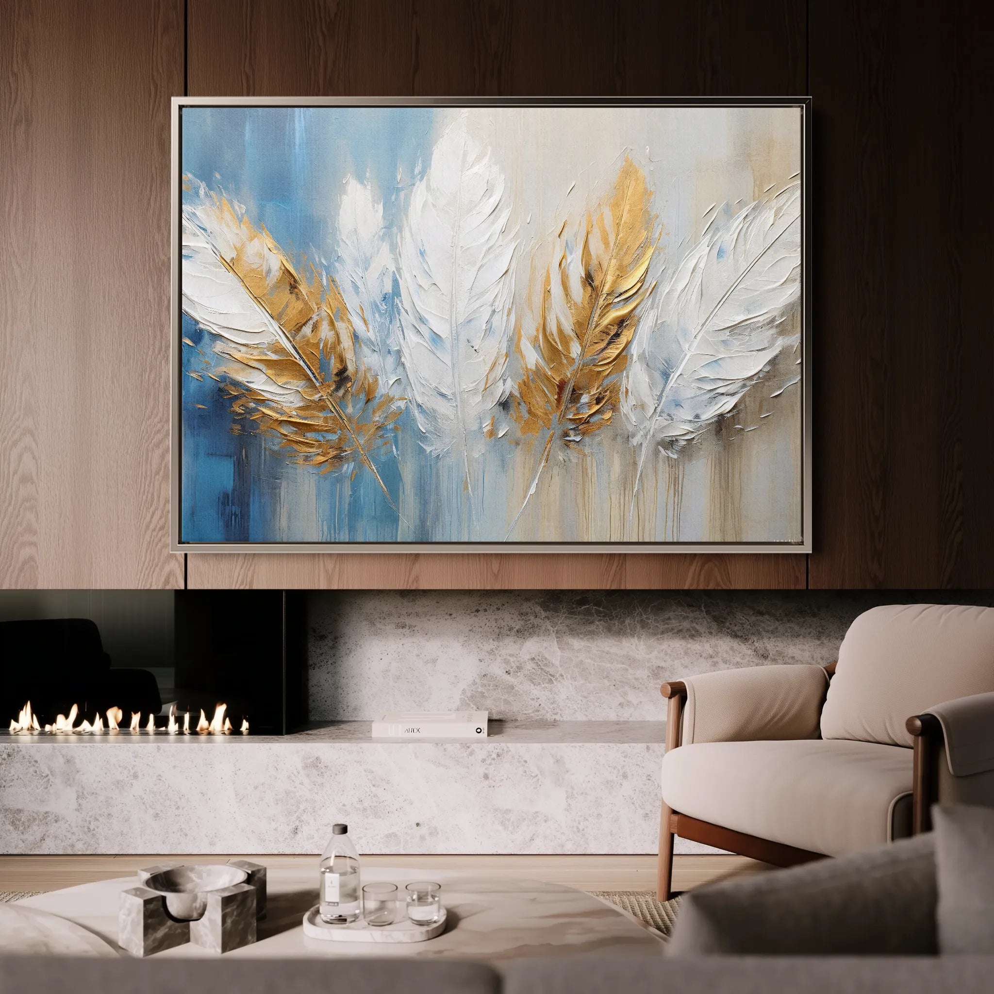 Abstract 058 Canvas Art 18" x 24" / 45 x 60 cm / Black