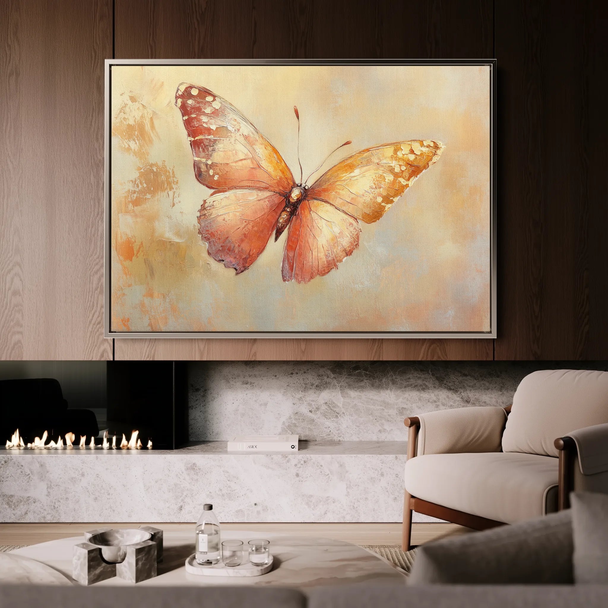 Animals 058 Canvas Art 18" x 24" / 45 x 60 cm / Black