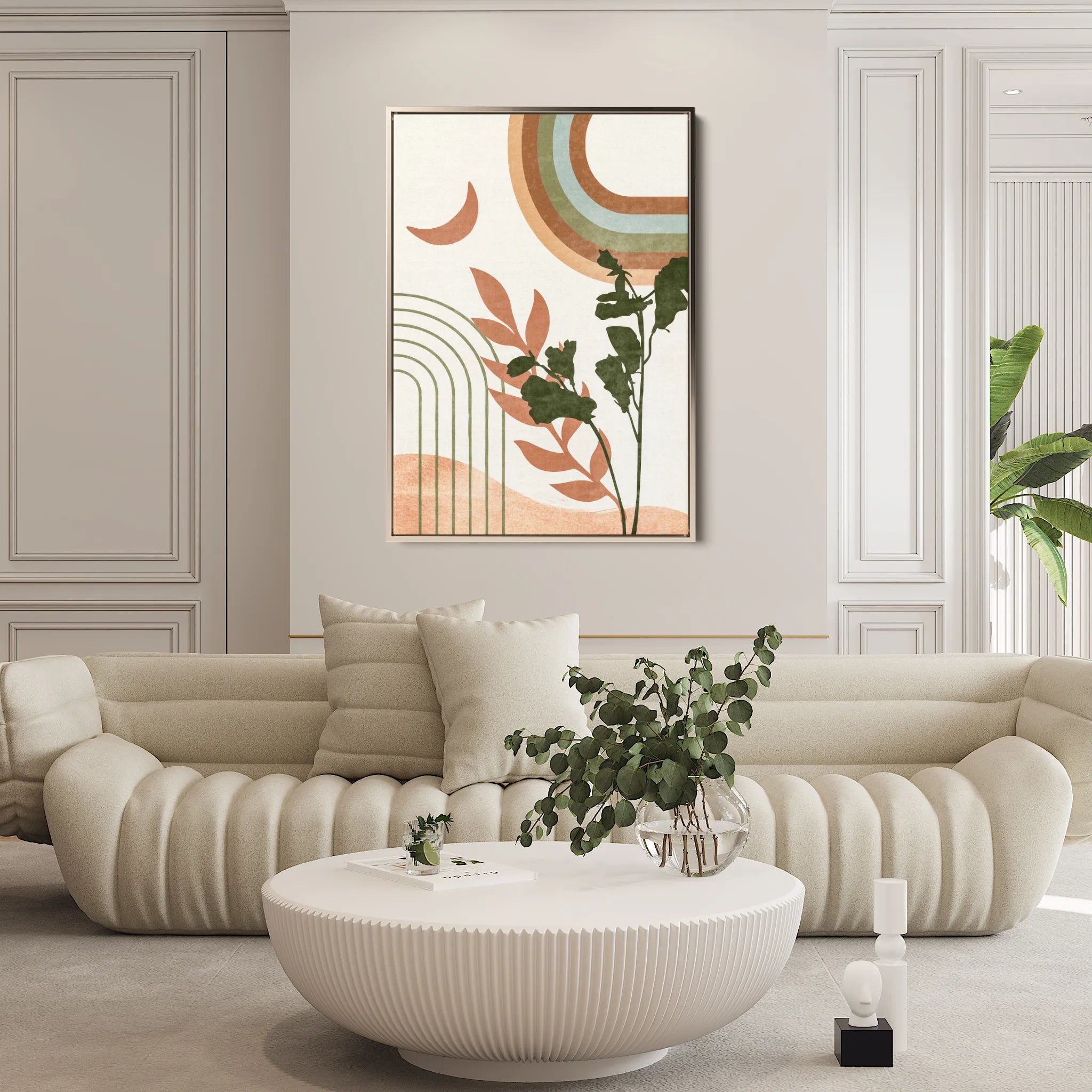 Boho 058 Canvas Art 18" x 24" / 45 x 60 cm / Black