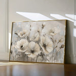 Floral 058 Canvas Art 18" x 24" / 45 x 60 cm / Black