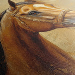 Horses 058 Canvas Art 18" x 24" / 45 x 60 cm / Black