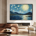 Landscape 058 Canvas Art 18" x 24" / 45 x 60 cm / Black