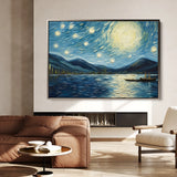 Landscape 058 Canvas Art 18" x 24" / 45 x 60 cm / Black