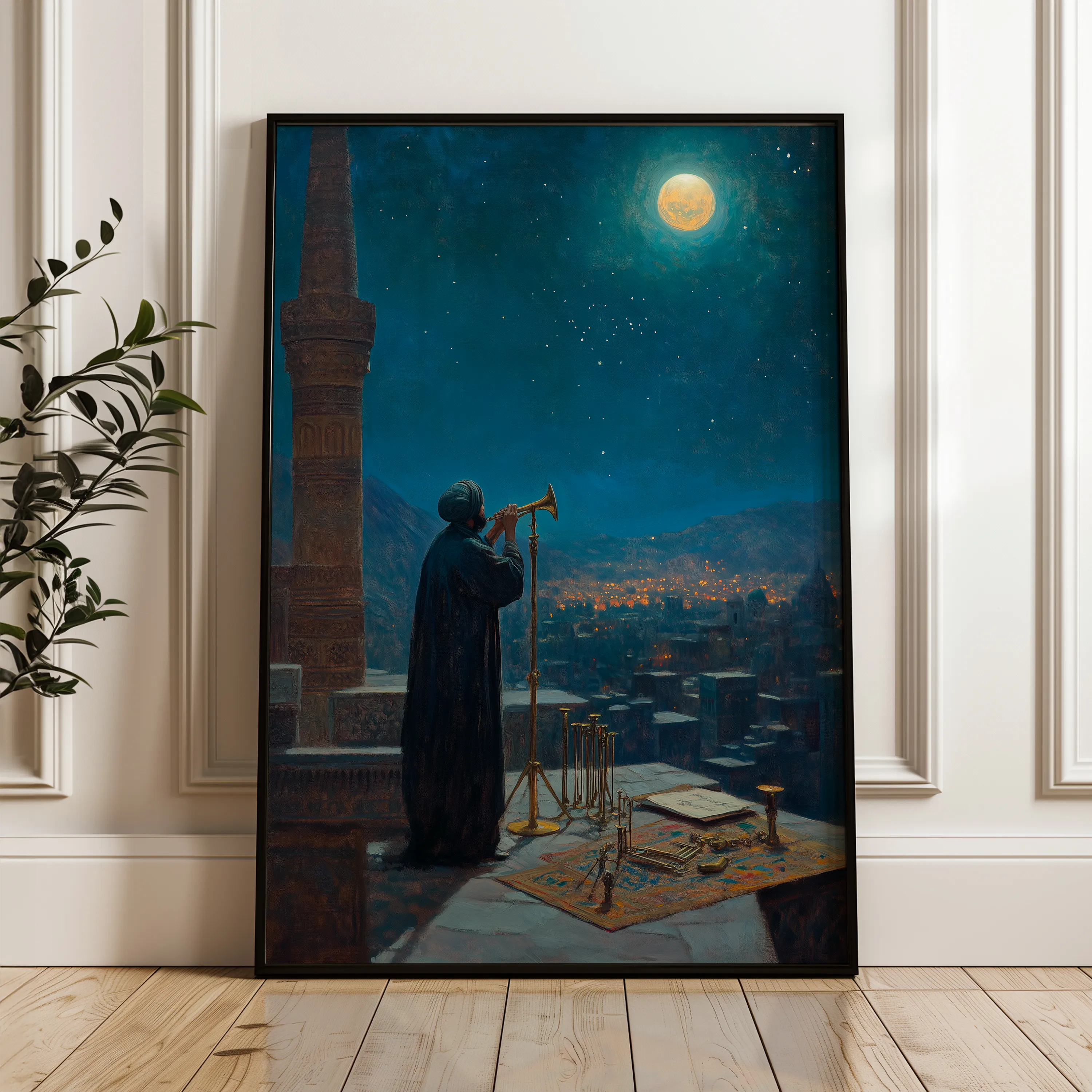 Orientalist 058 Canvas Art 18" x 24" / 45 x 60 cm / Black