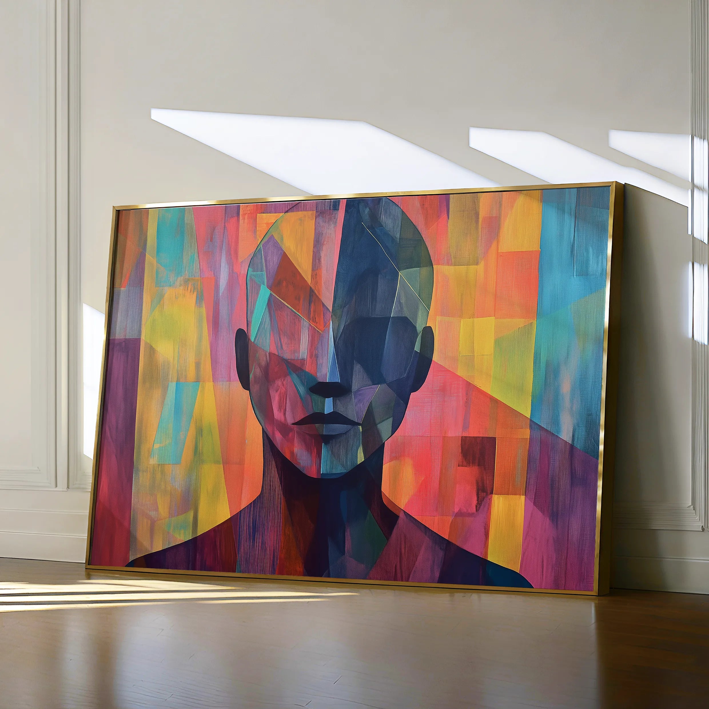 Portrait 058 Canvas Art 18" x 24" / 45 x 60 cm / Black