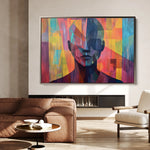 Portrait 058 Canvas Art 18" x 24" / 45 x 60 cm / Black