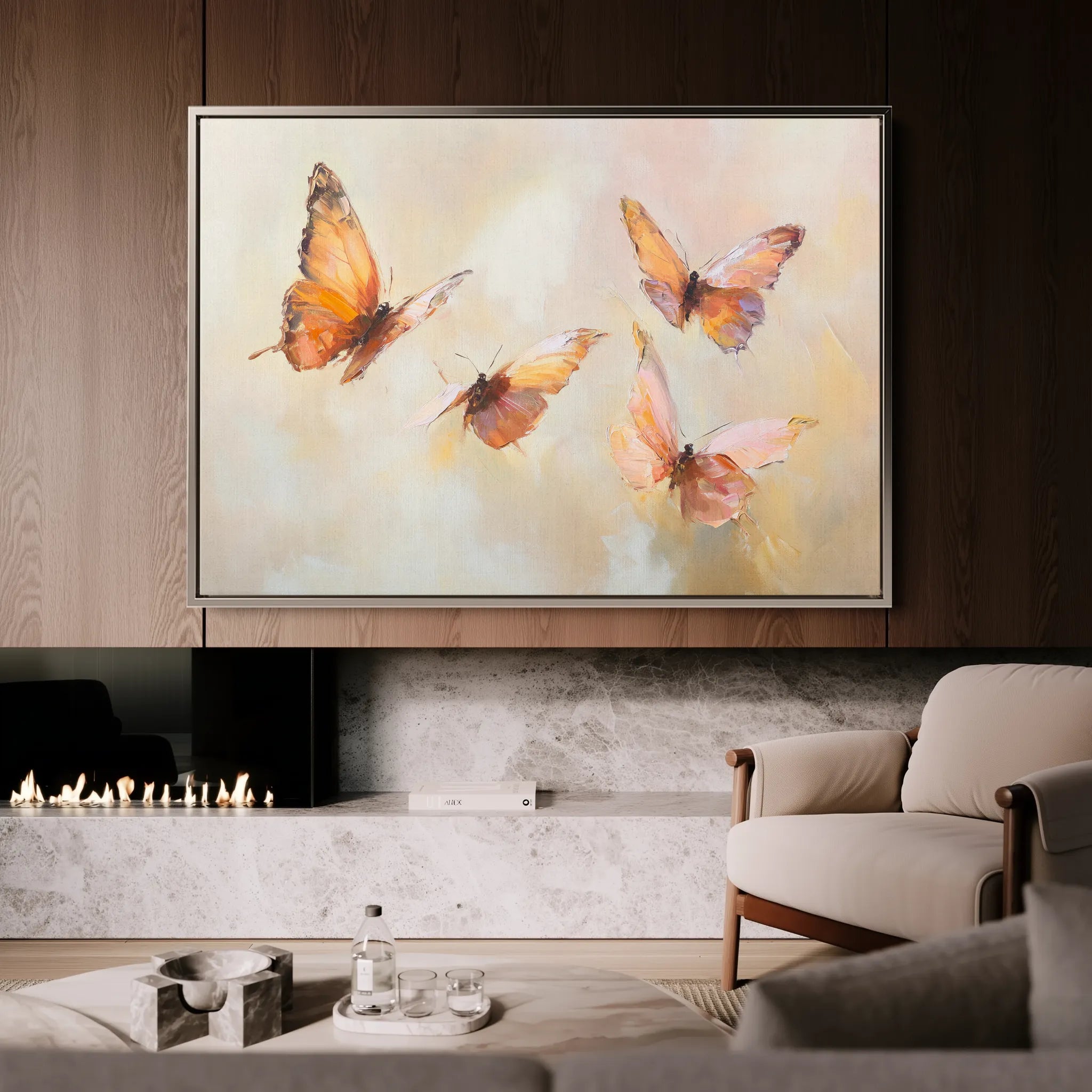 Animals 059 Canvas Art 18" x 24" / 45 x 60 cm / Black