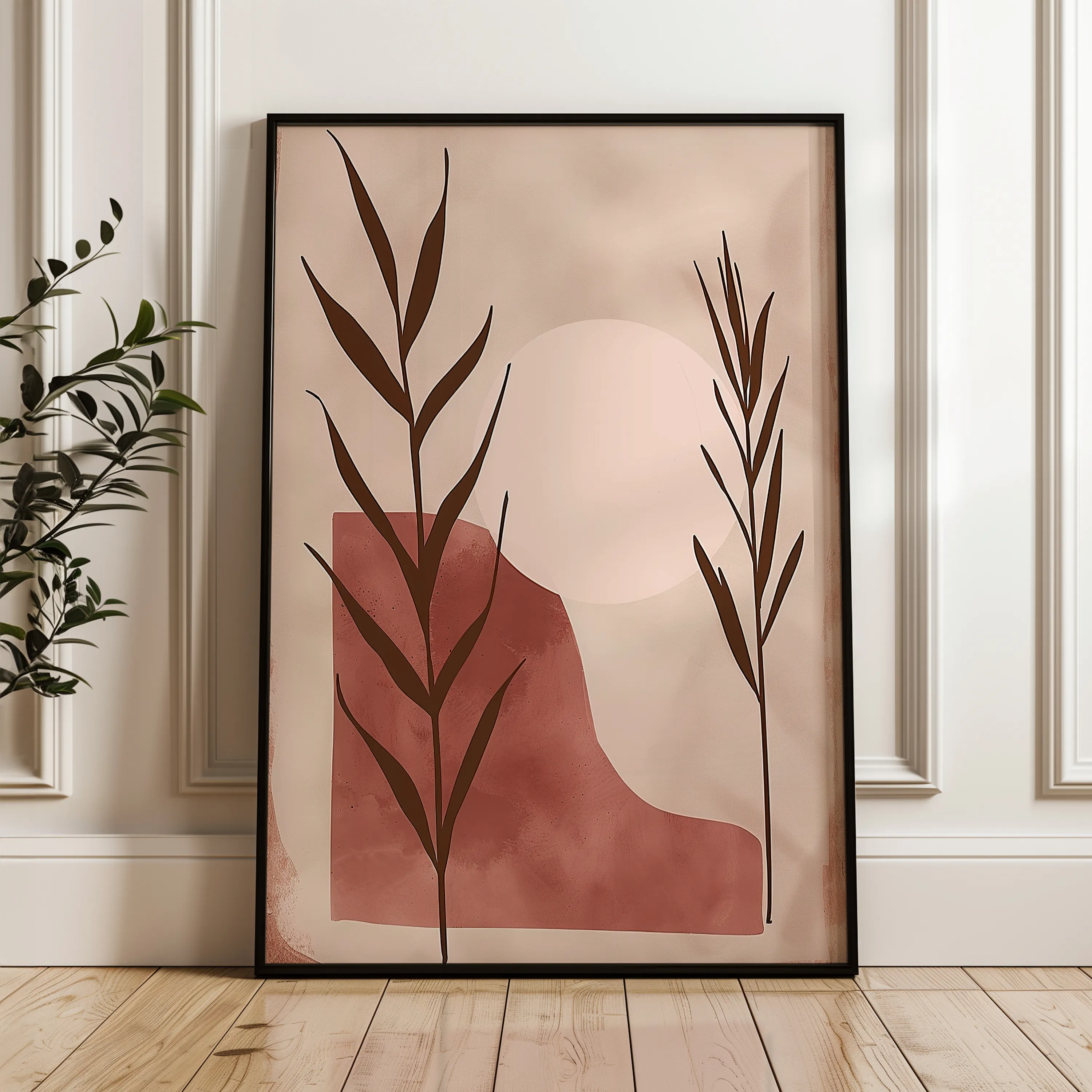 Boho 059 Canvas Art 18" x 24" / 45 x 60 cm / Black