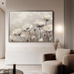 Floral 059 Canvas Art 18" x 24" / 45 x 60 cm / Black