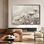Floral 059 Canvas Art 18" x 24" / 45 x 60 cm / Black