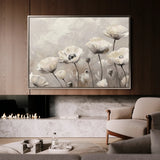 Floral 059 Canvas Art 18" x 24" / 45 x 60 cm / Black