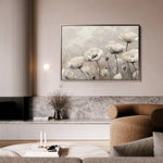 Floral 059 Canvas Art 18" x 24" / 45 x 60 cm / Black