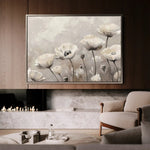 Floral 059 Canvas Art 60 x 40 cm / Black