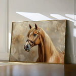 Horses 059 Canvas Art 18" x 24" / 45 x 60 cm / Black