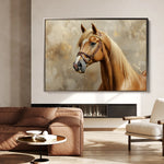 Horses 059 Canvas Art 18" x 24" / 45 x 60 cm / Black
