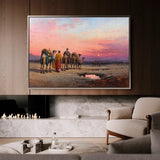 Orientalist 059 Canvas Art 18" x 24" / 45 x 60 cm / Black