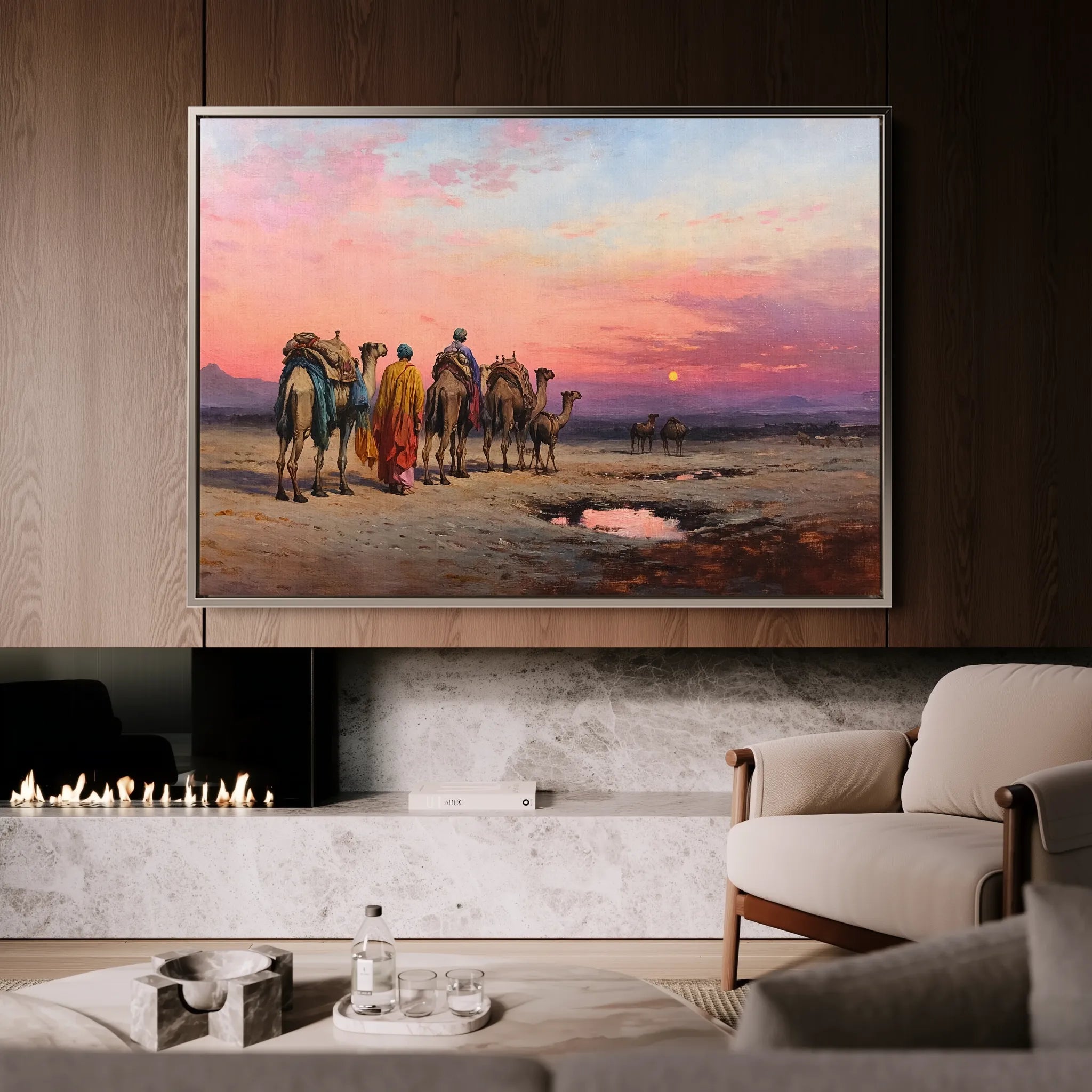 Orientalist 059 Canvas Art 18" x 24" / 45 x 60 cm / Black