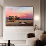 Orientalist 059 Canvas Art 18" x 24" / 45 x 60 cm / Black