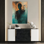Portrait 059 Canvas Art 18" x 24" / 45 x 60 cm / Black