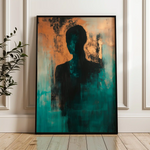 Portrait 059 Canvas Art 60 x 40 cm / Black