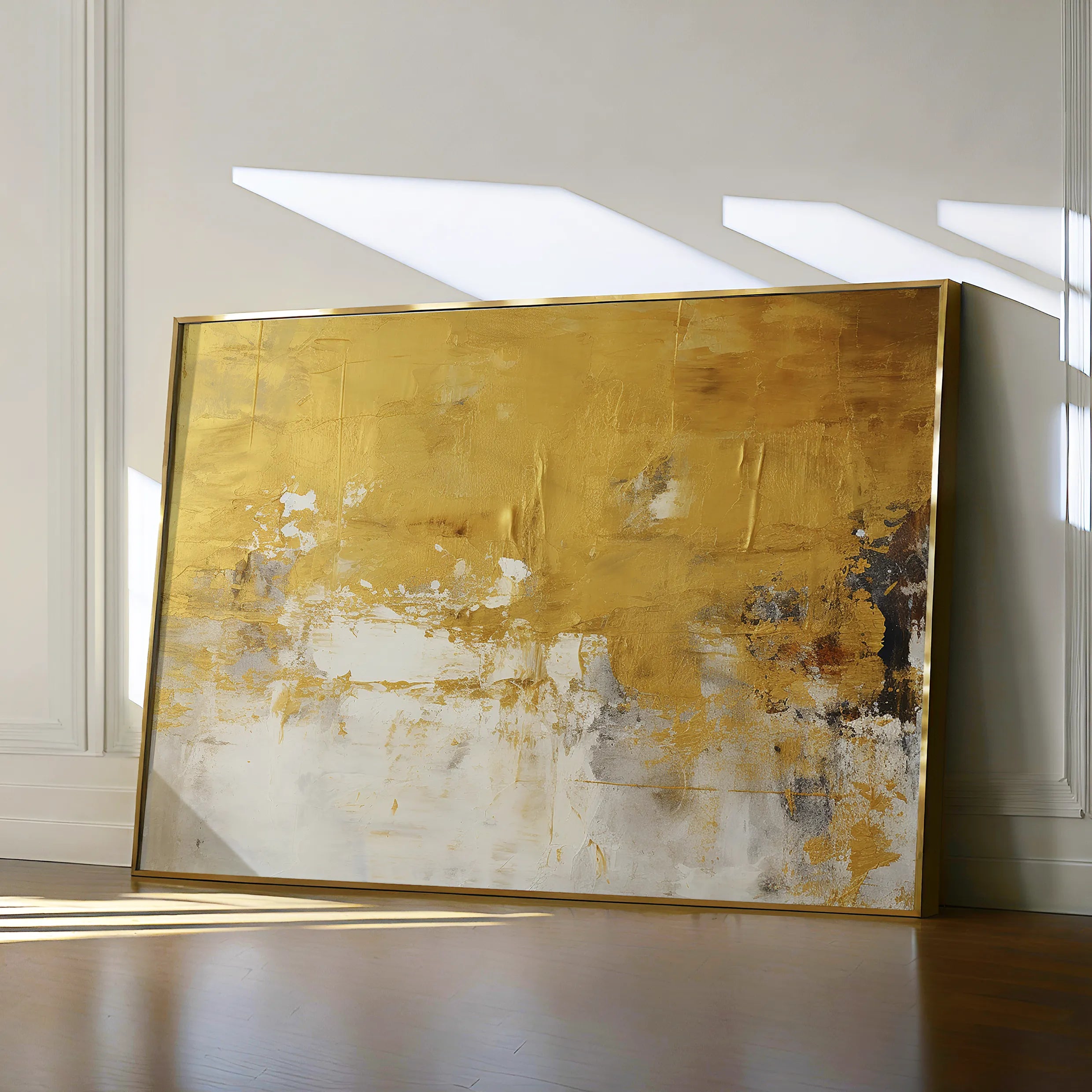 Abstract 060 Canvas Art 18" x 24" / 45 x 60 cm / Black