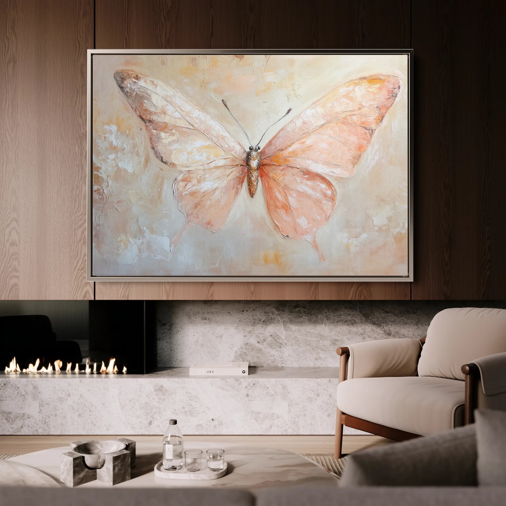 Animals 060 Canvas Art 18" x 24" / 45 x 60 cm / Black