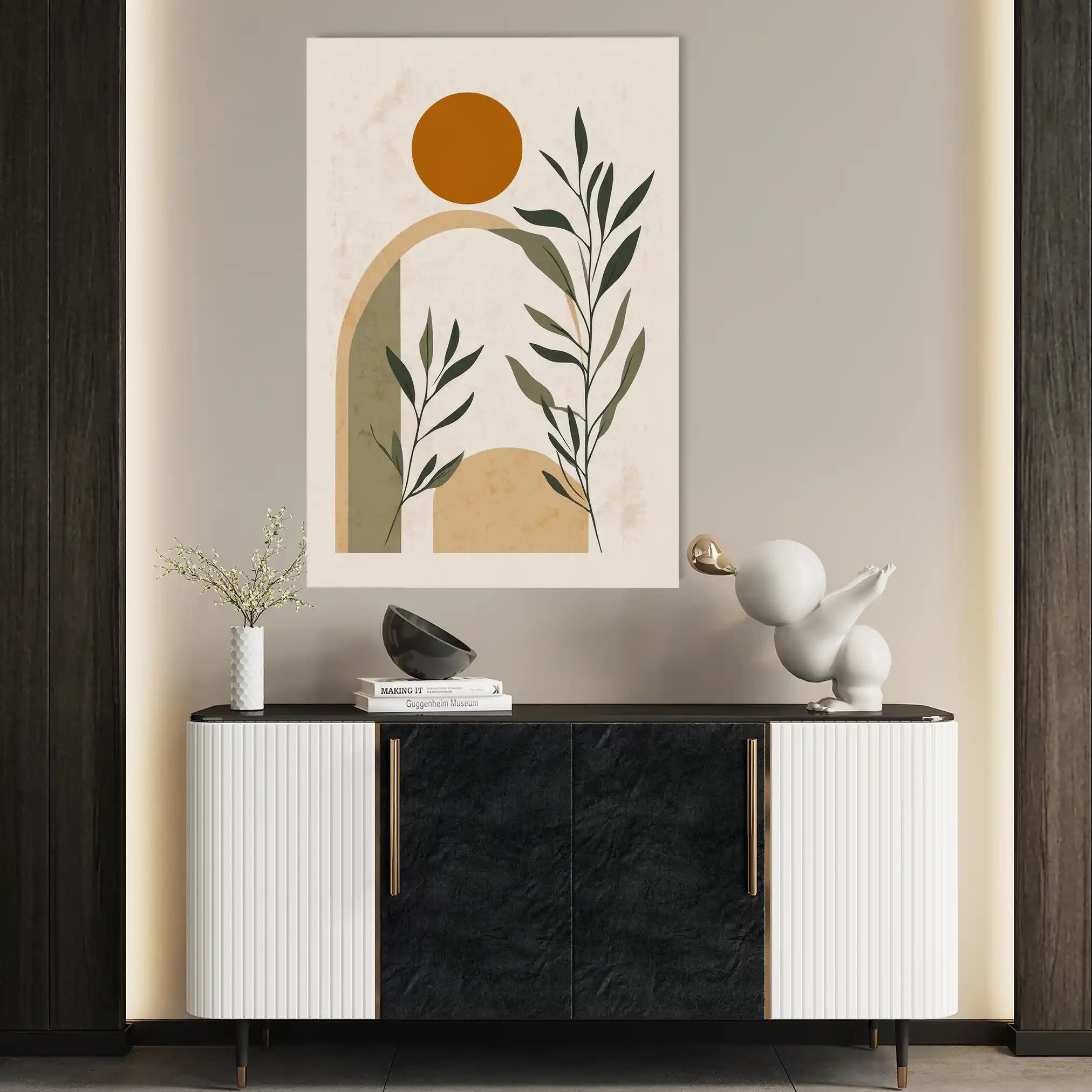 Boho 060 Canvas Art 60 x 40 cm / Black