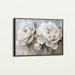 Floral 060 Canvas Art 18" x 24" / 45 x 60 cm / Black